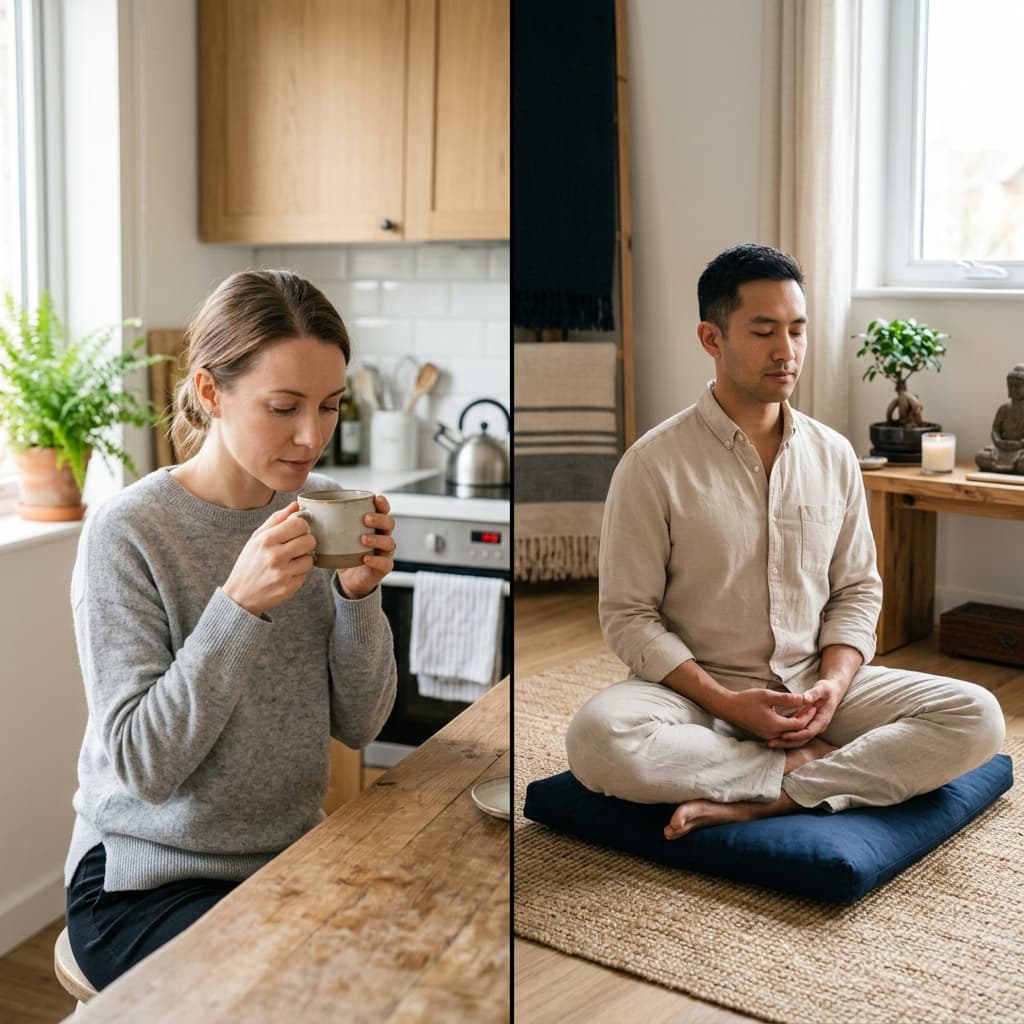 Mindfulness vs meditación: diferencias que debes saber antes de empezar